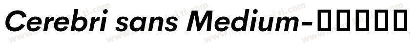 Cerebri sans Medium字体转换